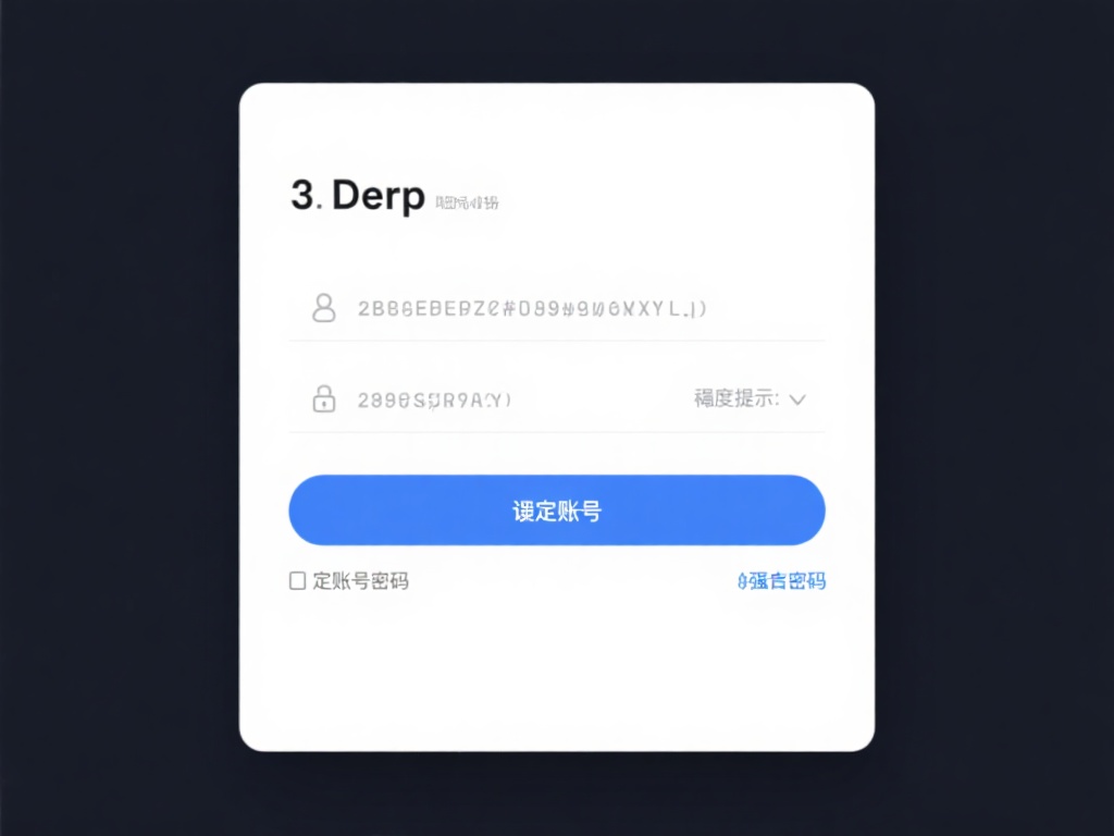 第三步：设定账号密码
密码建议采用高强度的组合，